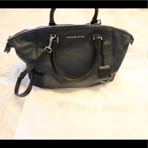 Michael Kors Navy Blue Satchel